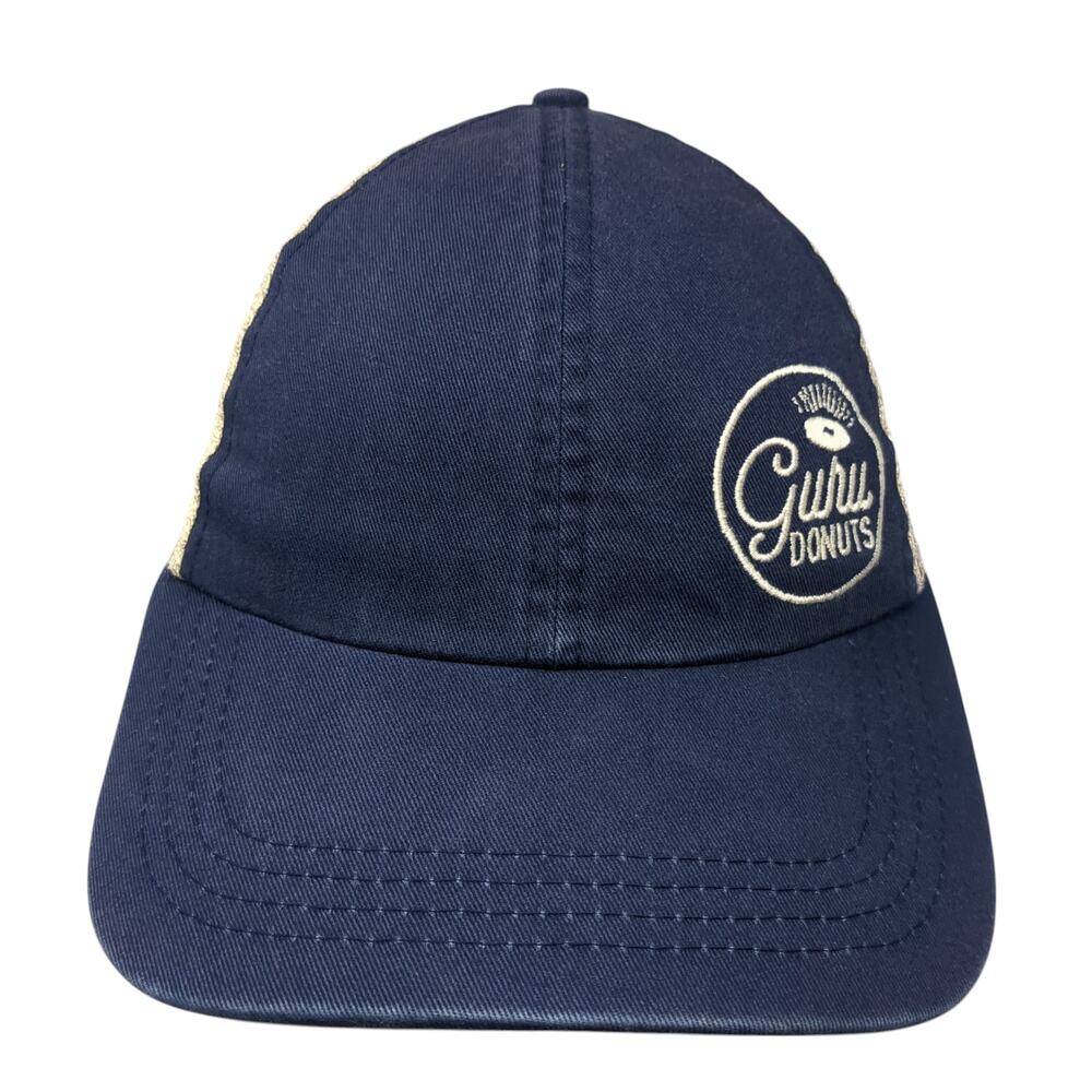 Guru Donuts Slideback Trucker Hat Blue One Size Mesh Back Fahrenheit Headwear